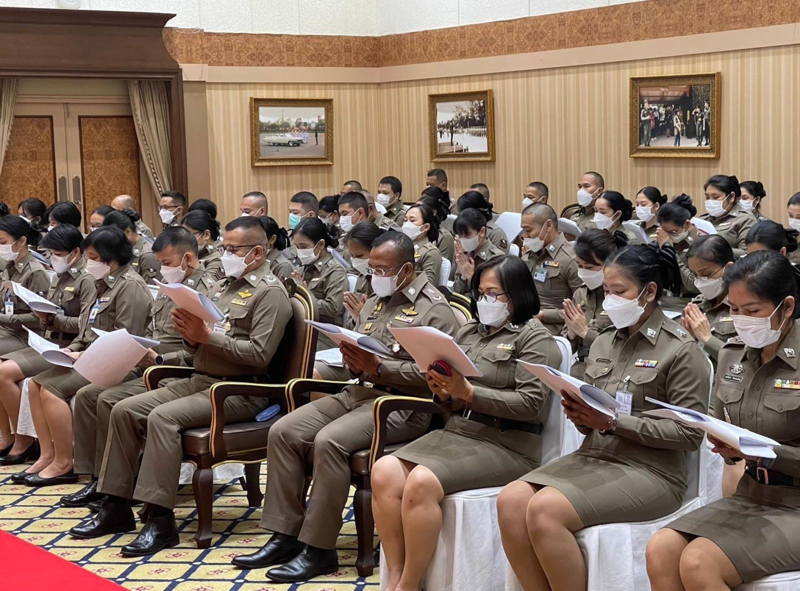 พล.ต.ต.พรชัย ขจรกลิ่น รอง ผบช.กมค. เข้าร่วมพิธีสวดมนต์ถวายพระพรชัยแด่สมเด็จพระเจ้าลูกเธอ เจ้าฟ้าพัชรกิตติยาภา นเรนทิราเทพยวดี กรมหลวงราชสาริณีสิริพัชร มหาวัชรราชธิดา