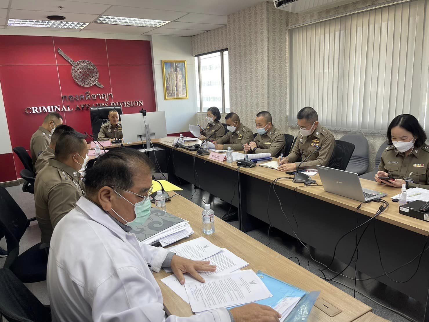 พล.ต.ท.ไตรรงค์ ผิวพรรณ ผบช.กมค. เป็นประธานการประชุมหารือเกี่ยวกับระเบียบการเบิกจ่ายค่าตอบแทนการไกล่เกลี่ยข้อพิพาท